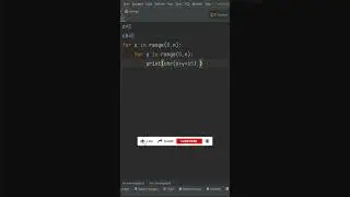 Python Pattern Exercise 31 with solution#shorts  #pattern #python #coding #pythonprogramming