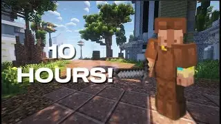 What 10 hours looks like on Minecraft Fireball fight.