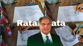 DRAWING Ratan Tata with JUST a Pencil!