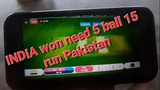 India vs Pakistan India won during critical situation