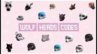 CODES FOR WOLF HEADS || BROOKHAVEN AND BLOXBURG || ROBLOX