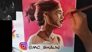 Watercolor timelapse render