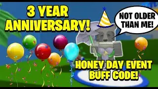 3 Years of Bee Swarm! Honey Day Event Code! OP Boost! - Bee Swarm Simulator
