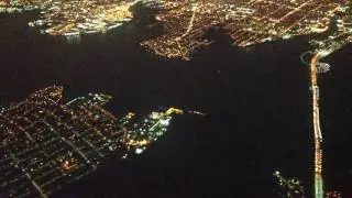 Copy of Landing at LaGuardia Airport At night