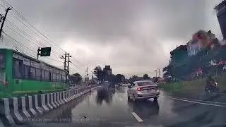 Kathmandu rain - floods - dashcam view