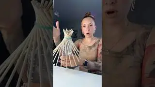 ПАЛОЧКИ + БУТЫЛКА = ВАЗА😳🥢