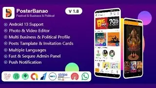 Poster Banao - Poster Maker ,Festival & Business & Political , AdBanao Clone Poster Maker App code