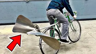 What happens if you Add a Giant Propellerr on a bike