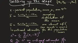 Unbiased estimator for the variance