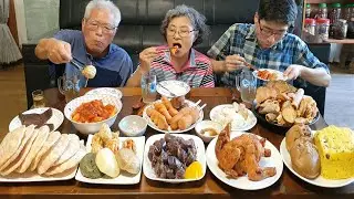 양평 오일장에 다녀왔어요~! 시끌벅적 추억의 시장먹방 (가마솥옛날통닭, 수수부꾸미, 떡볶이, 길거리음식) korean street food mukbang / asmr mukbang