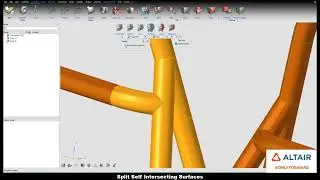HyperWorks 2021: Geometry Editing, Split by surfaces