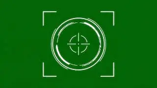 Target Lock Green Screen | HUD Lock On VFX Overlay