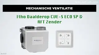 Mechanische ventilatie: Itho Daalderop CVE-S ECO SP en RFT Zender