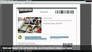 My Photo Box - How to redeem your My Photo Box Voucher Code for GROUPON customers