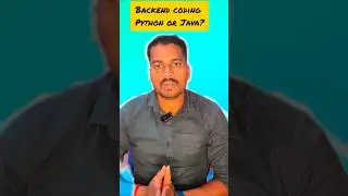 Web application backend coding | python vs Java 