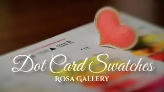 🎨 A spectrum of new colors  ROSA Gallery  watercolor DOT CARD 🖌️ [ASMR]