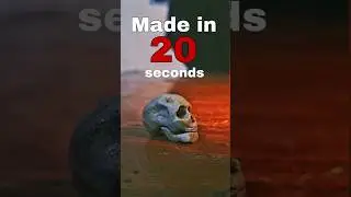make skeleton head easily #handmade #specialeffects #skeleton