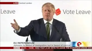 Boris Johnson  Brexit speech Q&A - May 2016