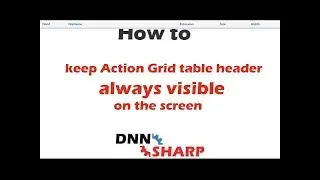 Make your table header to stick to top of screen