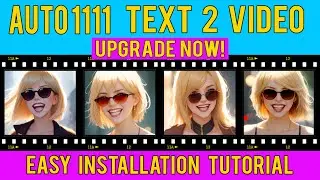 Easy Install Tutorial for Auto1111 Text2Video Upgrade Powerup!