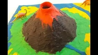 Игрушка Вулкан гуашь уксус плюс сода