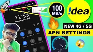 Idea APN Settings 4G/5G | Idea Network Problem Solve | Idea Internet Not Working | Idea Net Problem