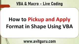 How to Pickup and Apply Format in Shape Using VBA