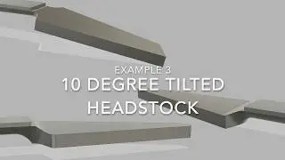 3 examples of drawing a headstock on a guitar neck in Fusion360