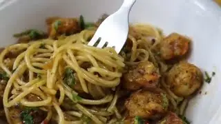 This is So Delicious that I make it nearly every day Super quick and easy Garlic Shrimp Pasta recipe