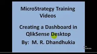 QlikSense Desktop - Creating a Dashboard in QlikSense Desktop