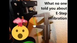 Do NOT calibrate your E-Steps