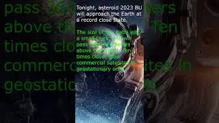 Tonight, asteroid 2023 BU will approach the Earth at a record close state. 