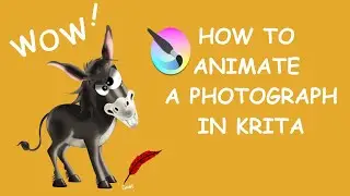 Krita 5.0 - How to animate a photograph - Step by Step
