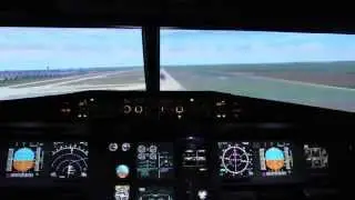 Cockpit Simulator Wolfratshausen Landing EDDM 26R D-AIPZ Airbus A320-211