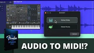 How to Convert Audio to MIDI with Fender Studio Pro 8