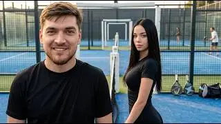 RAVSHAN AND LUNACOM PLAY PADEL! | LUNA LEARNS TO PLAY PADEL🥵