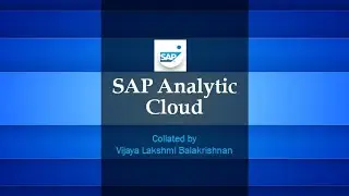 SAP Analytics Cloud  (SAC) Intro