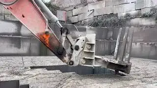 Low-cost granite mining solutions / Double blade granite cutting machine for Full rectangular blocks