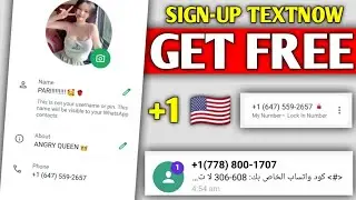 Textnow sign up problem 2024 | How to create fake whatsapp 2024 | How to create textnow account 2024