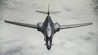 B-1 Lancer - сверхзвуковой стратегический бомбардировщик, впечатляющие бомбардировки