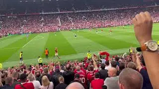 From the Stands - SIUUU! #Ronaldo and Manchester United fans celebrate his second goal v Newcastle