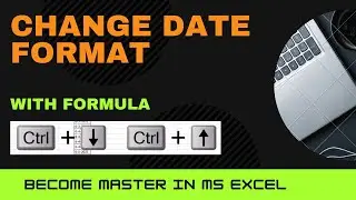 How to change Date Format with Formula | Excel Basics