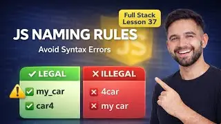 JavaScript Variable Naming Rules & Conventions | JS Identifiers | Lesson 37 (2026)