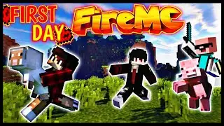 First day in fire mc 🔥in Minecraft pocket edition