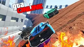 GTA ONLINE - СУМАСШЕДШАЯ ГОНКА! (ГОНКИ, РАМПЫ)