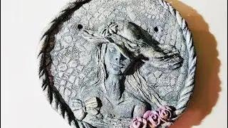 Девушка в шляпе.Панно на стену своими руками.Как сделать панно.Соленое тесто.Girl in the hat.DIY.
