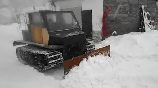 Самодельный вездеход Жорик 2: Чистим снег (Часть 2)