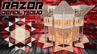 RAZOR • Simple & Strong • Wide Gap • Solo/Duo Bunker Base • RUST