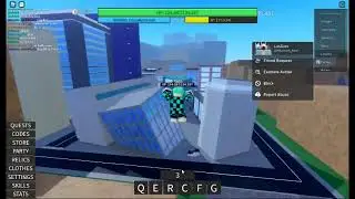 Caught a hacker on a hero's destiny (Roblox)