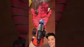 Örümcek adam ağını deniyorum! Spiderman web shooter 